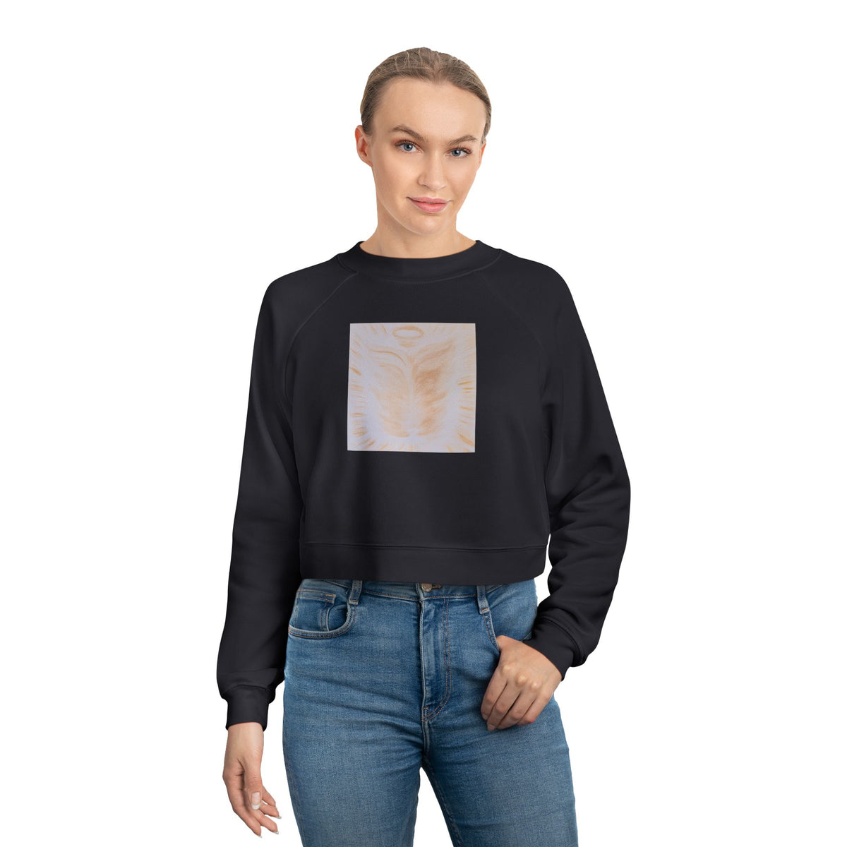 Golden Body of Christ Cropped Fleece