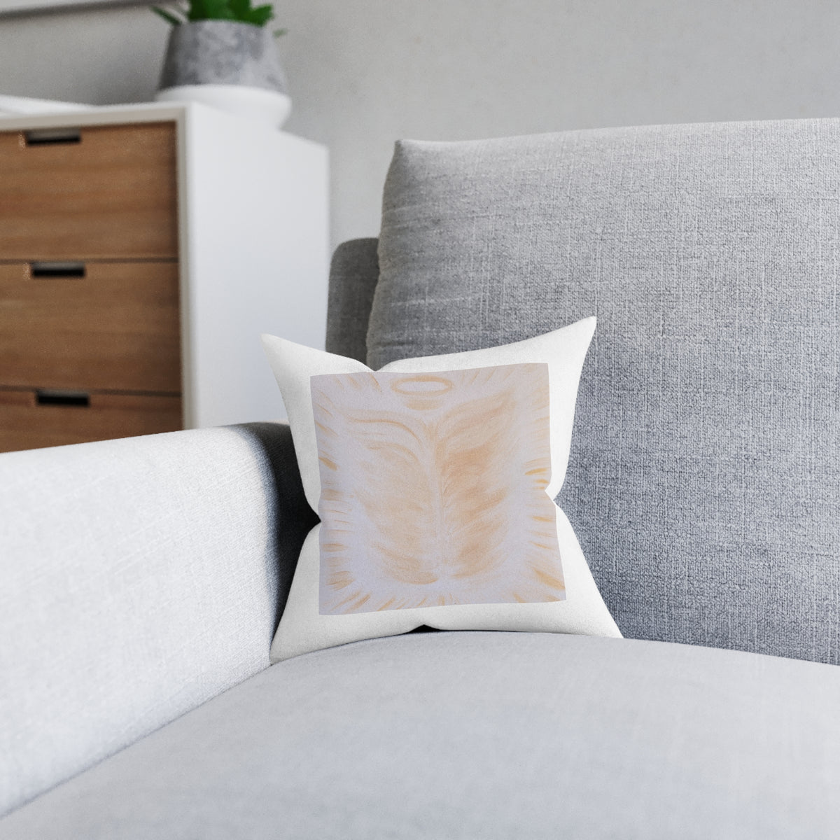 Golden Body of Christ Cushion (faux suede)