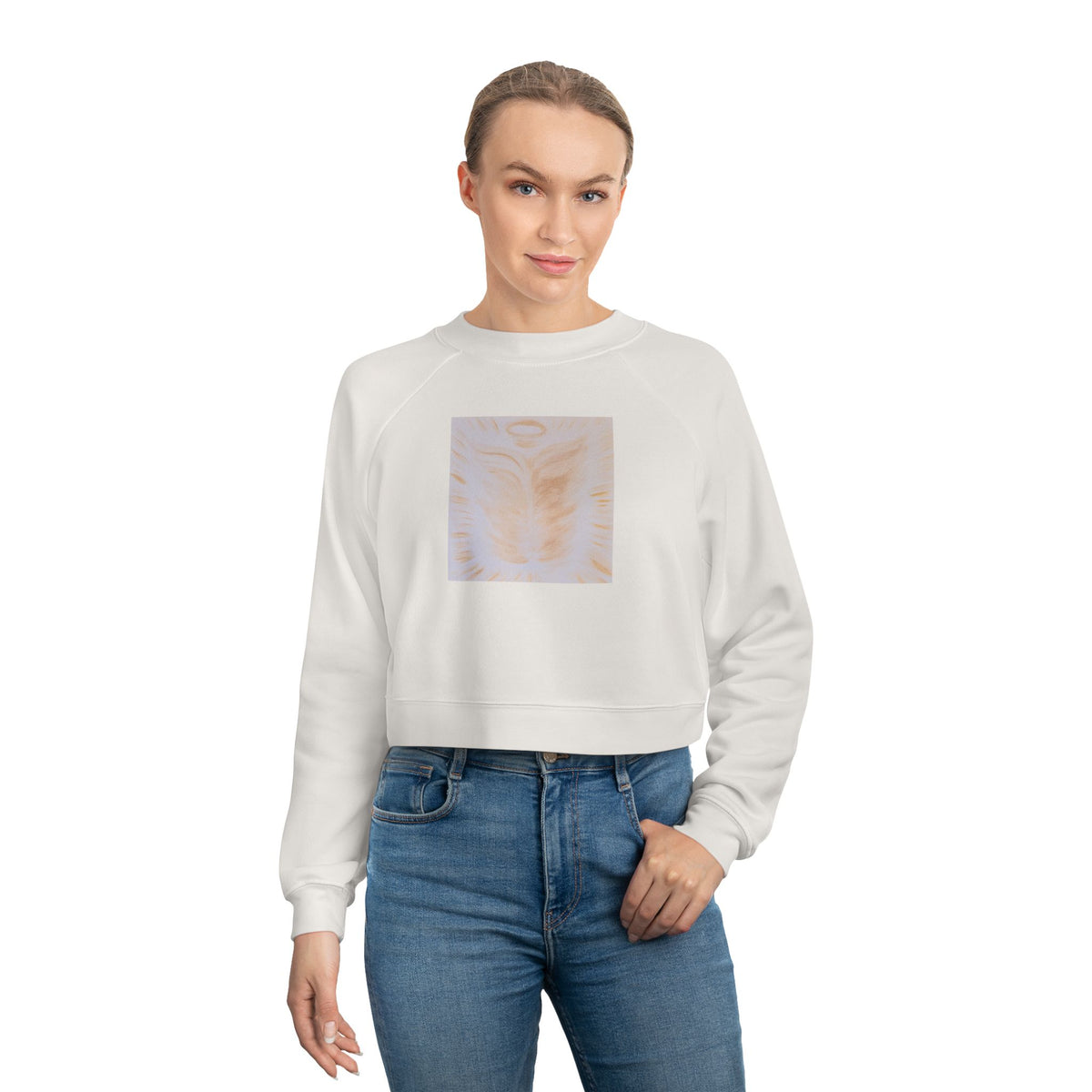 Golden Body of Christ Cropped Fleece